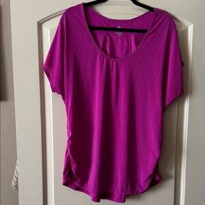 Old Navy Magenta Scoop Neck Short Sleeve Active Tee XXL